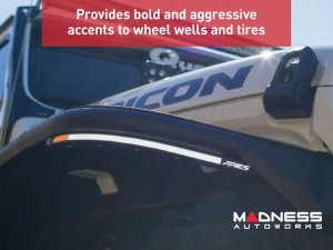 Jeep Wrangler JL Fender Flares - Front - With LED Lights